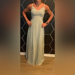Azazie dusty sage bridesmaid dress! Never worn